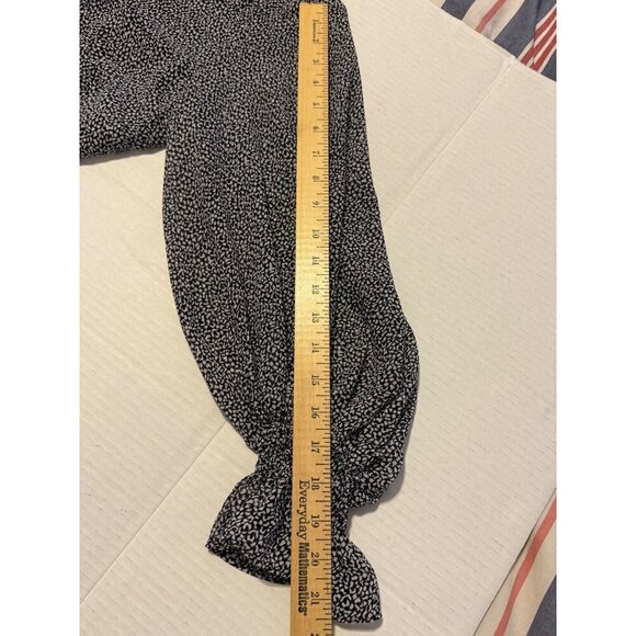 1.State V-Neck Long Ballon Sleeve Cuff Smock Sheer Blouse Career Wear Small - Picture 10 of 13